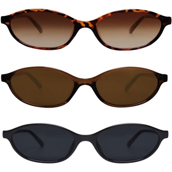 90s Inspired Cat Eye Sunglasses for Women - Lightweight Oval Shades, Gift-Ready main image 6